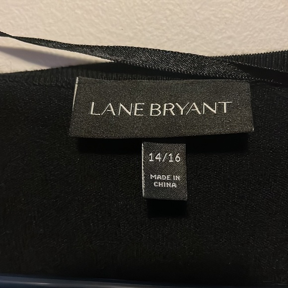 Lane Bryant Black lace open back cardigan - Picture 2 of 4